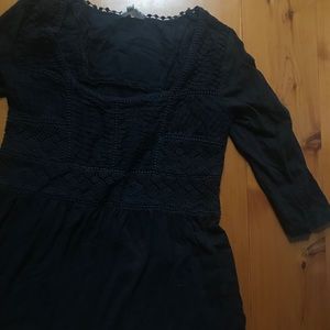 Anthropologie black knit top